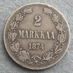 Finnland 2 M 1874 S