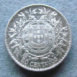 Portugalsko 50 centavos 1916