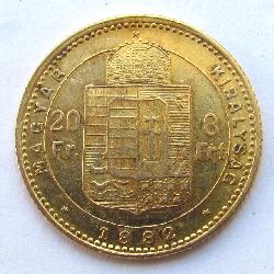 Österreich-Ungarn 20 Fr / 8 Frt 1882 KB