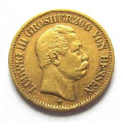 Гессен 10 марок 1875 Н