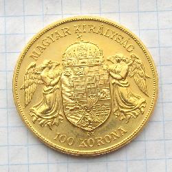 Австро-Венгрия 100 крон 1908 КВ