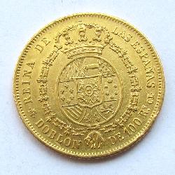 Spanien 100 Rs 1850 Duplon