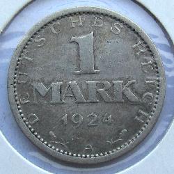 Германия 1 марка 1924 А