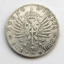 Itálie 1 lira 1906
