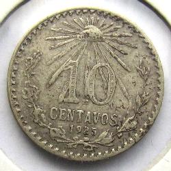 Мексика 10 сентаво 1925