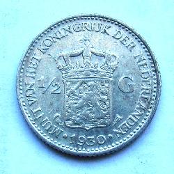 Niederlande 1/2 Gulden 1930