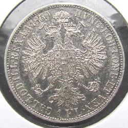 Австро-Венгрия 1 флорин 1860 А