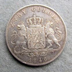Bavorsko 2 Gulden 1846