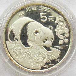 Čína 5 juan 1994 Panda