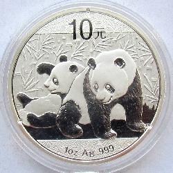 China 10 Yuan 2010 Panda Panda