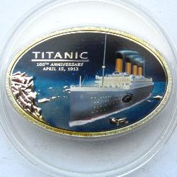 Cookovy ostrovy 5 a 1 dolar 2012 Titanic