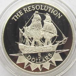 Niue 5 Dollar 1996