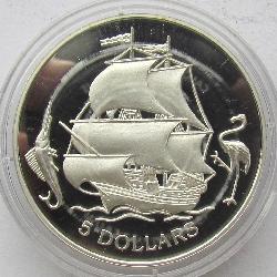 Bahamy 5 dolarů 1993