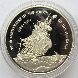 Каймановы острова 2 долларa 1994