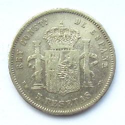 Spanien 5 pts 1878