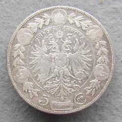 Austria Hungary 5 Krones 1900