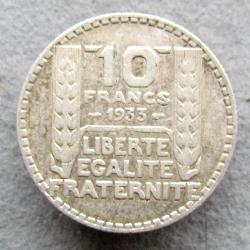 Francie 10 franků 1933