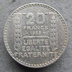 Frankreich 20 Franken 1938