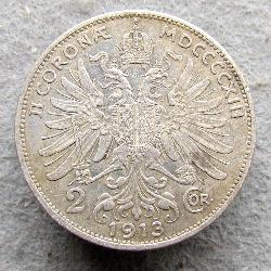 Austria Hungary 2 Korona 1913