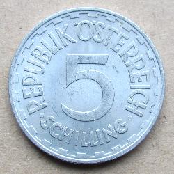 Austria 5 shillings 1952