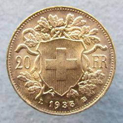 Швейцария 20 франков 1935 LB