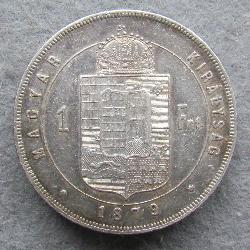 Austria Hungary 1 Forint 1879 KB