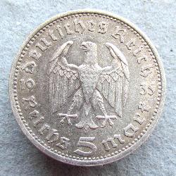 Deutschland 5 RM 1935 A