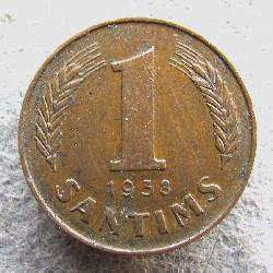 Латвия 1 сантим 1938