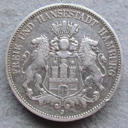 Гамбург 5 марок 1895 J