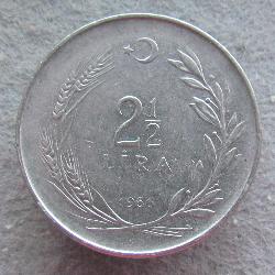 Türkei 2,5 Lira 1966