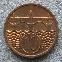 Чехословакия 10 геллеров 1923