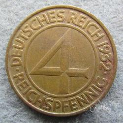 Германия 4 Rpf 1932 A