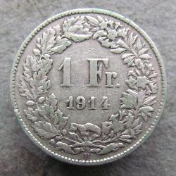 Schweiz 1 Fr 1914 B