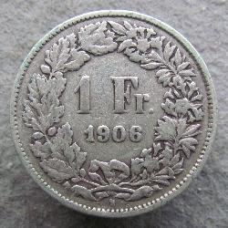 Schweiz 1 Fr 1906 B