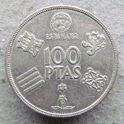 Španělsko 100 peset 1980
