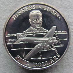 Libérie 5 dolarů 2001