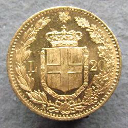 Италия 20 лир 1882