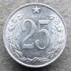 Tschechoslowakei 25 Heller 1963