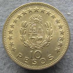 Уругвай 10 песо 1965