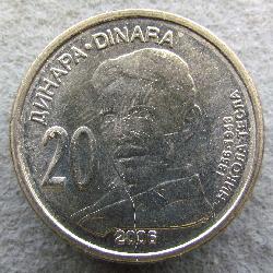 Srbsko 20 dinárů 2006