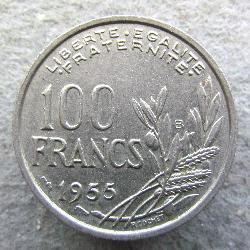 Francie 100 franků 1955 B