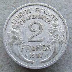 Frankreich 2 Franken 1947