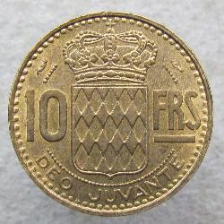 Monako 10 franků 1951