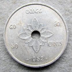 Лаос 50 сантимов 1952