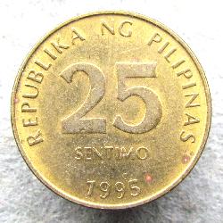 Филиппины 25 сентимо 1995