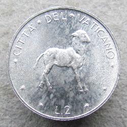 Vatikán 2 lire 1973