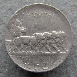 Italy 50 centesimo 1920