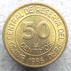 Peru 50 centimo 1986