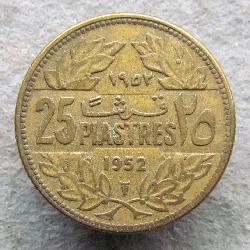 Libanon 25 Piaster 1952