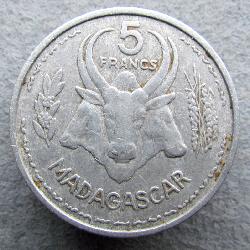 Madagaskar 5 Franken 1953